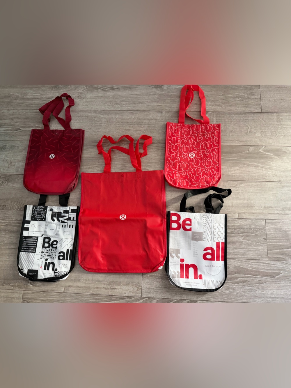 Bundle of Lululemon Shopping Bags